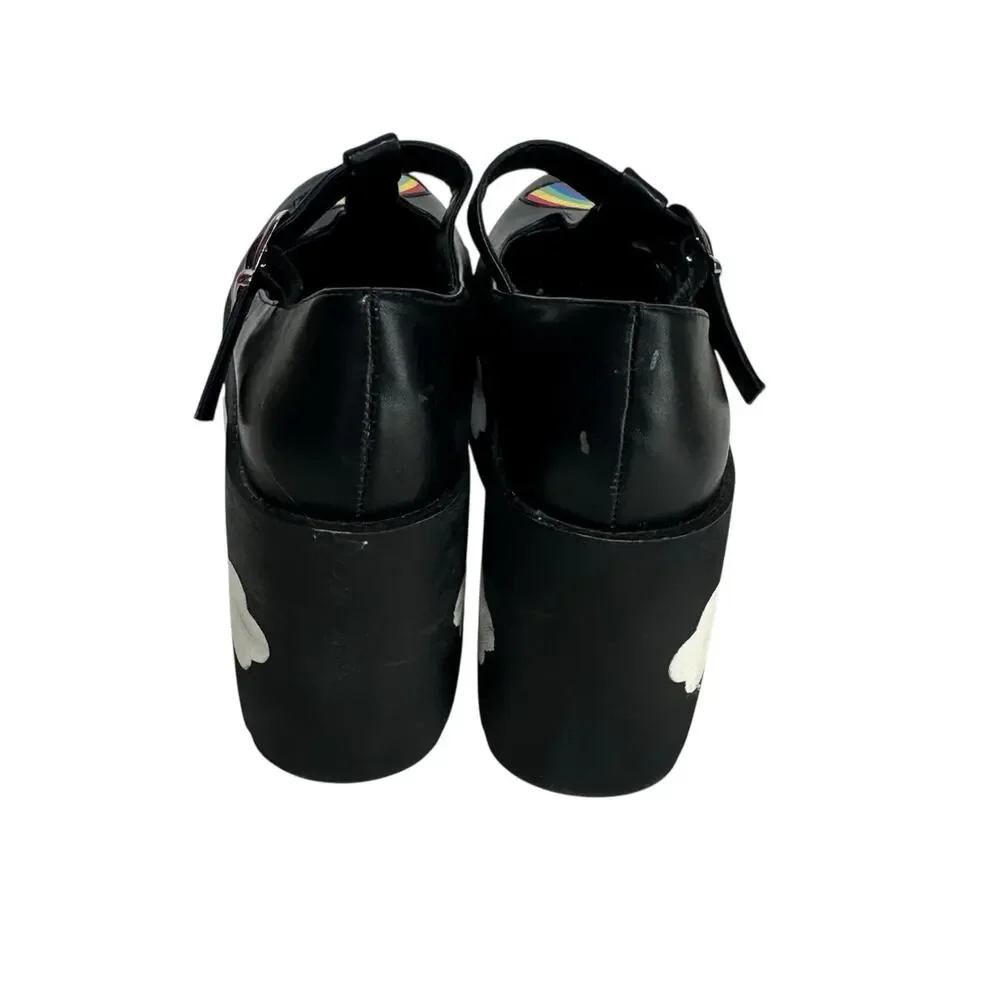 Hot Topic Black Rainbow Platform Heels - Picture 3 of 9